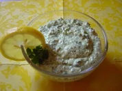 Schafskäse-Dip mit Spinat-Blubb (Rahmspinat) - Rezept