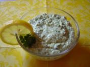 Schafskäse-Dip mit Spinat-Blubb (Rahmspinat) - Rezept
