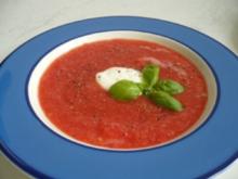 Kalte Wassermelonen-Tomaten-Suppe - Rezept