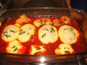 Fleisch: Basilikumschnitzel, gerollt, überbacken! - Rezept