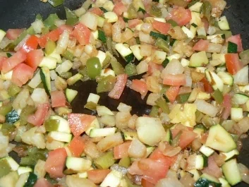 Rezept: ital. Kartoffelpuffer mit Gemüsetartar Bild Nr. 3 ital. Kartoffelpuffer mit Gemüsetartar - Rezept - Bild Nr. 3