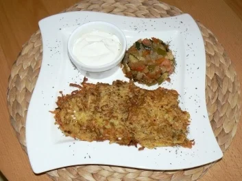 Rezept: ital. Kartoffelpuffer mit Gemüsetartar Bild Nr. 6 ital. Kartoffelpuffer mit Gemüsetartar - Rezept - Bild Nr. 6