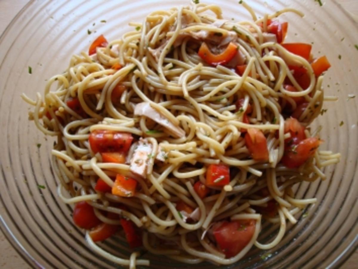Spaghettisalat mit Pute - Rezept - Bild Nr. 2