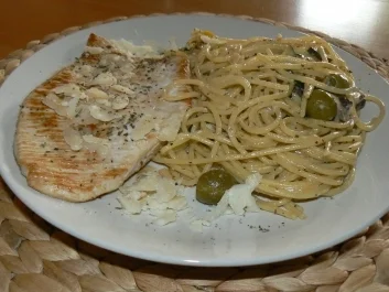 Putenschnitzel mit Nudelrestpfanne - Rezept - Bild Nr. 6