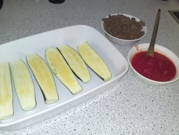 Rezept: Überbackene Zucchini Bild Nr. 3 Überbackene Zucchini - Rezept - Bild Nr. 3