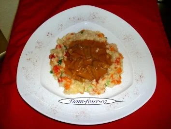 Rezept: Gemüsereis mit Schweinefiletstreifen Bild Nr. 2 Gemüsereis mit Schweinefiletstreifen - Rezept - Bild Nr. 2