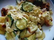 Rezept: Speck -Kartoffelpfanne mit Zucchini Speck -Kartoffelpfanne mit Zucchini - Rezept