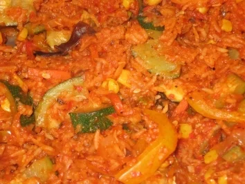 Gemüse-Reis aus dem Backofen - Rezept - Bild Nr. 2