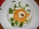 Ziegenkäse auf Apfel und Postelein - Rezept