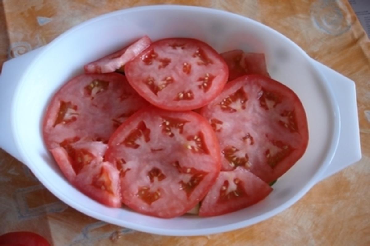 Bandnudelauflauf mit Zucchini u. Tomate - Rezept - Bild Nr. 3