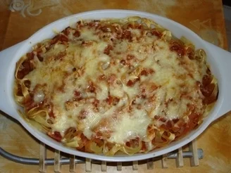 Rezept: Bandnudelauflauf mit Zucchini u. Tomate Bild Nr. 8 Bandnudelauflauf mit Zucchini u. Tomate - Rezept - Bild Nr. 8