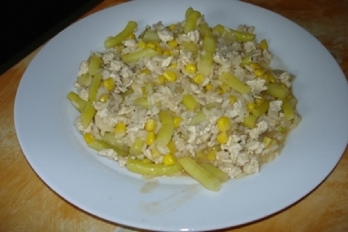 Reispfanne mit Bohnen und Mais - Rezept