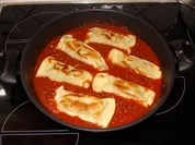 Scharfe Maultaschen auf Château Linsen - Rezept