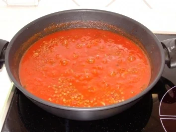 Rezept: Scharfe Maultaschen auf Château Linsen Bild Nr. 3 Scharfe Maultaschen auf Château Linsen - Rezept - Bild Nr. 3