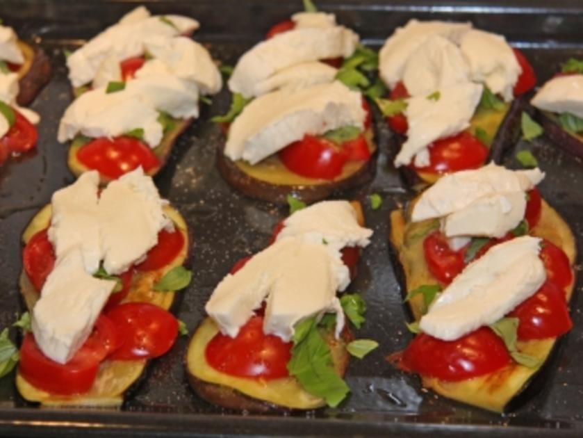 Auberginen mit Mozzarella - Rezept mit Bild - kochbar.de