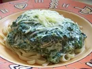 Nudeln - Spaghetti mit Spinatsauce - Rezept