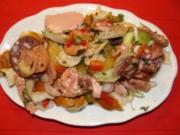 Salat: - Mein Laugenbrezen Wurstsalat - - Rezept