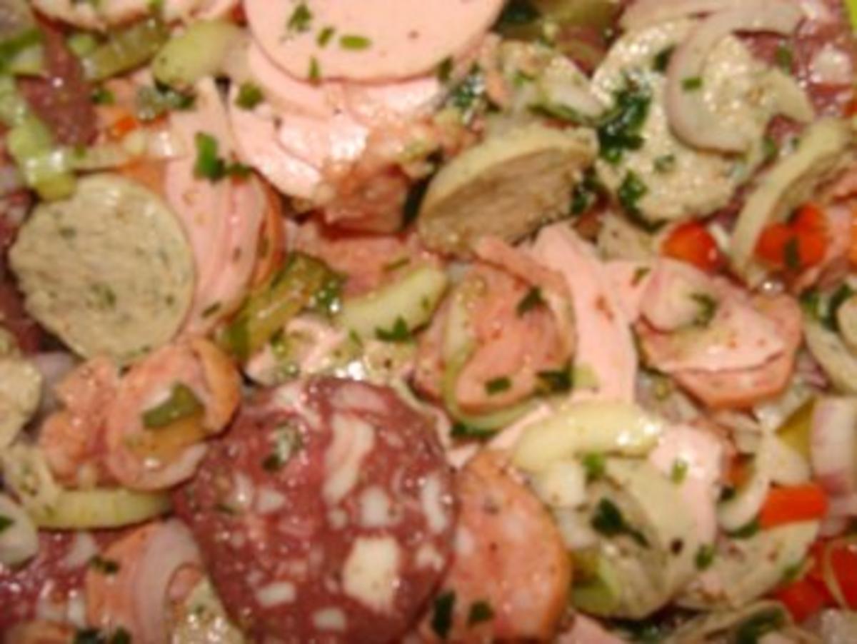 Salat: - Mein Laugenbrezen Wurstsalat - - Rezept - Bild Nr. 3