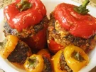 Paprikaschoten mit Hack gefüllt - Rezept