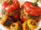 Paprikaschoten mit Hack gefüllt - Rezept