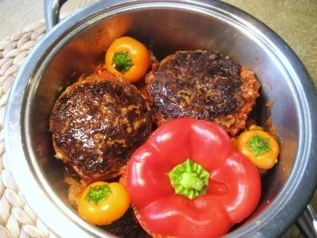 Rezept: Paprikaschoten mit Hack gefüllt Bild Nr. 4 Paprikaschoten mit Hack gefüllt - Rezept - Bild Nr. 4