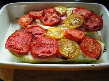 Rezept: Gefüllter Zucchini Gefüllter Zucchini - Rezept