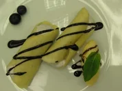 Rezept: Blaubeerhippen mit Zitroneneis Blaubeerhippen mit Zitroneneis - Rezept