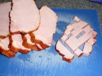 Kartoffel-Kasseler-Pfanne mit Ei - Rezept - Bild Nr. 3