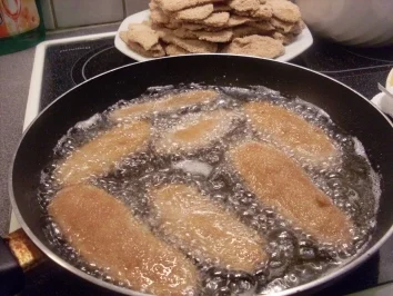 Rezept: Panierte Kartoffelscheiben Bild Nr. 4 Panierte Kartoffelscheiben - Rezept - Bild Nr. 4