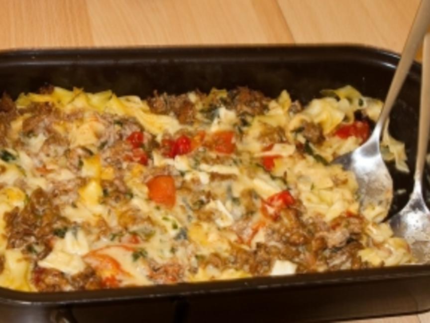 Nudelgratin Mit Hack Rezept Mit Bild Kochbar De