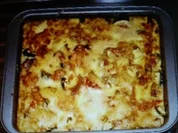 Gemüseauflauf mit Hähnchenbruststreifen - Rezept