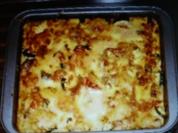 Gemüseauflauf mit Hähnchenbruststreifen - Rezept