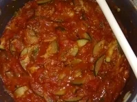 Rezept: Tomaten - Zucchini - Mozzarella - Sauce Bild Nr. 2 Tomaten - Zucchini - Mozzarella - Sauce - Rezept - Bild Nr. 2