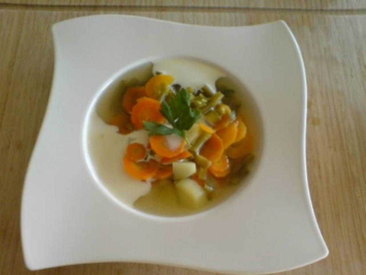 Schnibbelbohnesupp mit Sahne - Bohnen Suppe mit Sahne auch von der Oma ! - Rezept - Bild Nr. 3