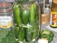 eingelegte in 24 Stunden Gurken - Rezept