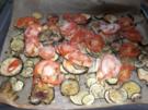 Hähnchen überbacken auf Gemüsebett - Rezept