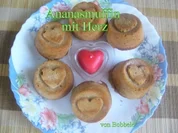 Muffin: Ananas-Muffins mit Herz - Rezept