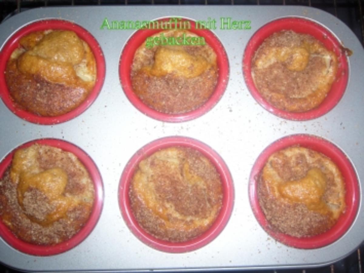 Muffin: Ananas-Muffins mit Herz - Rezept - Bild Nr. 3