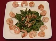 Feldsalat mit Pinienkernen und Gambas (Jan Stecker) - Rezept
