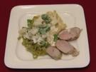 Bandnudeln mit Spargel-Mascarpone-Soße an Schweinefilet (Jan Stecker) - Rezept