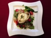 Gratinierter Ziegenkäse auf Postelei-Salat mit Himbeerdressing (Davorka Tovilo) - Rezept