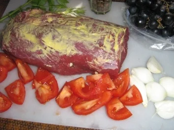 Rinderschmorbraten mit fruchtiger Rotweinsoße - Rezept - Bild Nr. 4