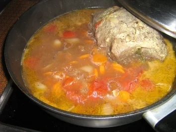 Rinderschmorbraten mit fruchtiger Rotweinsoße - Rezept - Bild Nr. 7