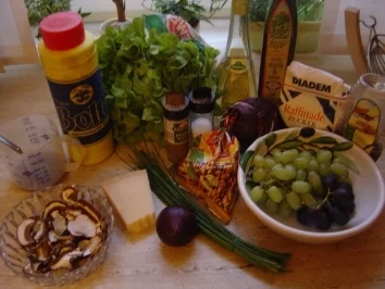 Gebratene Steinpilze an zweierlei Salat - Rezept - Bild Nr. 3