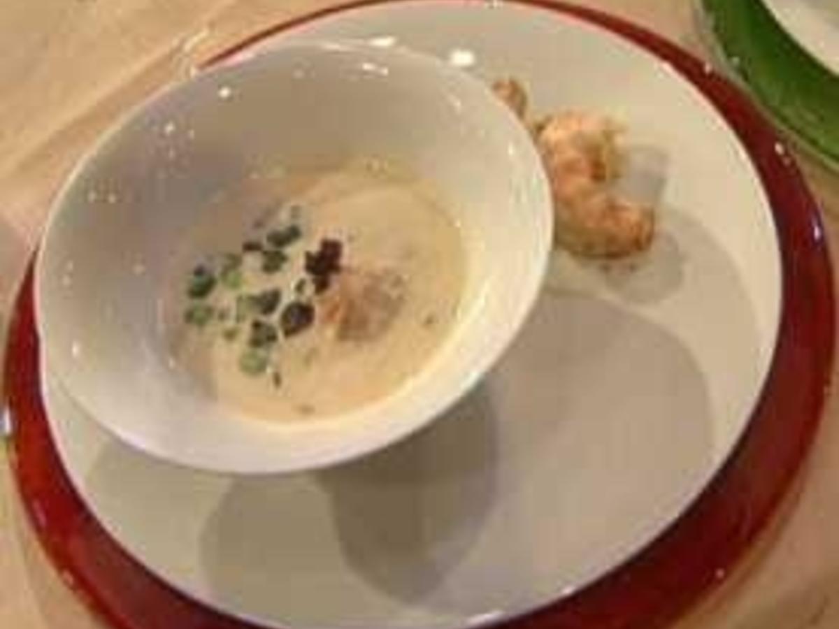 Topinambursuppe mit Langostino a la Frank Buchholz - Rezept - kochbar.de