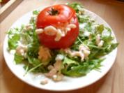 Rezept: Gefüllte Tomate m Shrimps Gefüllte Tomate m Shrimps - Rezept
