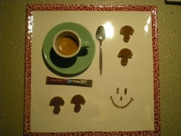 Zucchini Kuchen Pilze zum Kaffee - Rezept