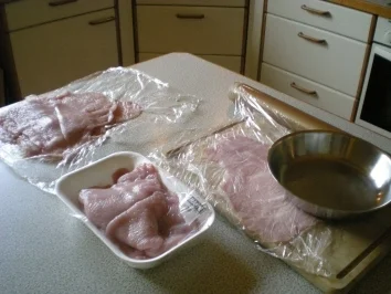 Puten Röllchen mit Pfifferlingen an Pilz Spaghetti Nest - Rezept - Bild Nr. 4