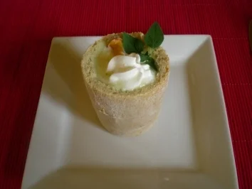 Rezept: Kartoffel Süppchen im Brottopf mit Pfifferlingen Kartoffel Süppchen im Brottopf mit Pfifferlingen - Rezept