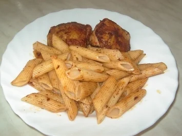 Nudeln mit Hähnchen - Rezept